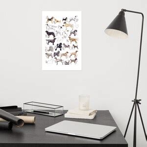 Buy A - Z Pedigree Dog Alphabet Poster Print / Alphabet of Purebred Dog ...