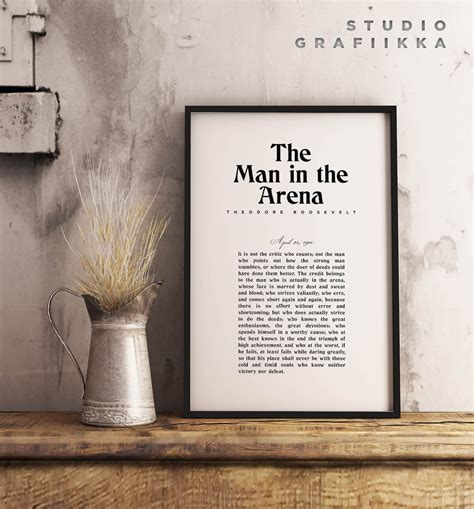 Printable The Man In The Arena