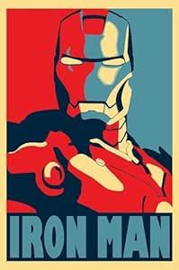 wallpics® Iron Man Movie Poster for office,home(vinyl,Multicolor ...