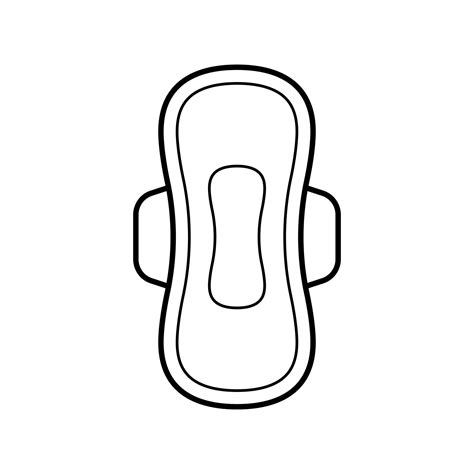 Sanitary pad with wings icon. Feminine hygiene pad icon isolated on ...