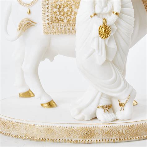 Buy Dhayana Polyresin Krishna with Cow Figurine from Home Centre at ...