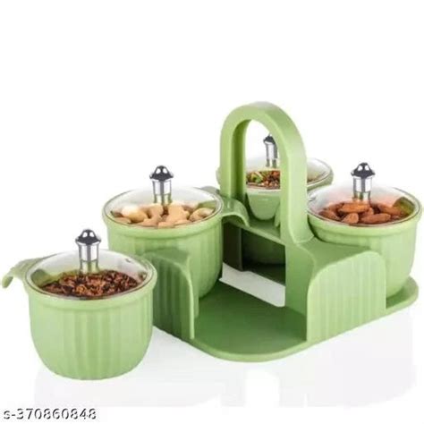 Stylish Dry Fruit Box 4 pc Jar Set Aachar Pickle Container – Springkart