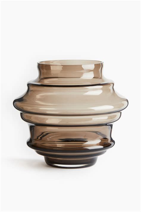 Large tiered vase - Dusty brown - Home All | H&M IN