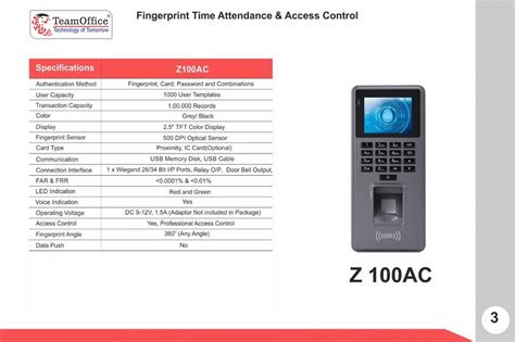 Access Control System - Team Office Z902N Dynamic Face Recognition ...
