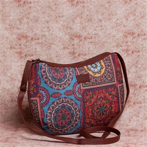 Multicolor Mandala Structured Shoulder Bag – Zouk