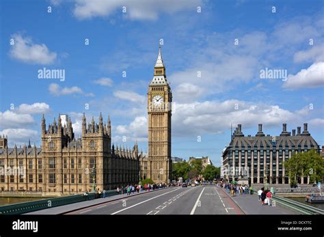 A shot of the Houses of Parliament including the Elizabeth Tower which houses Big Ben