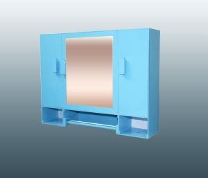 WINACO Monalisa Sky Blue Bathroom Cabinet Fully Recessed Medicine ...