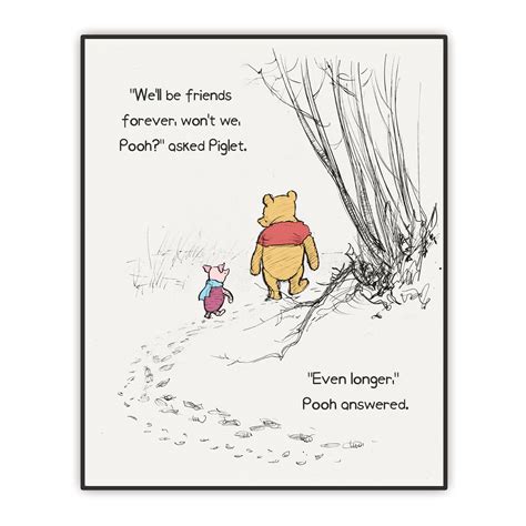 Friendship Art Print - We'll be Friends Forever - Winnie Classic Wall ...