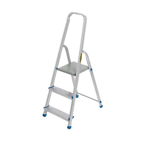 Aluminijumske merdevine 3 gazišta DrAbest 6648 | Volim svoj dom