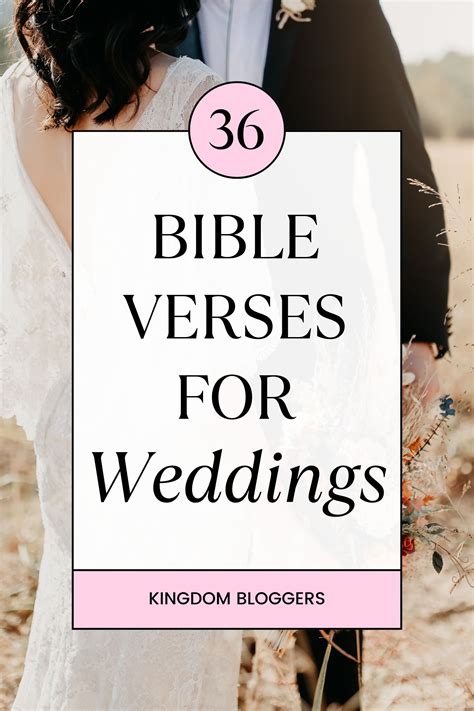 36 Bible Verses for Wedding Blessings | Marriage bible verses, Wedding ...