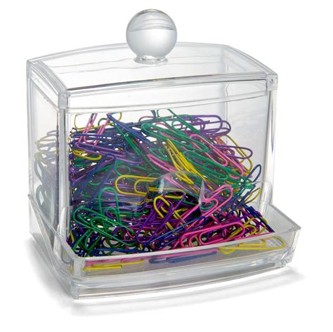 Officemate Self-Dispensing Paper Clip Holder w/250 Assorted Color Paper ...