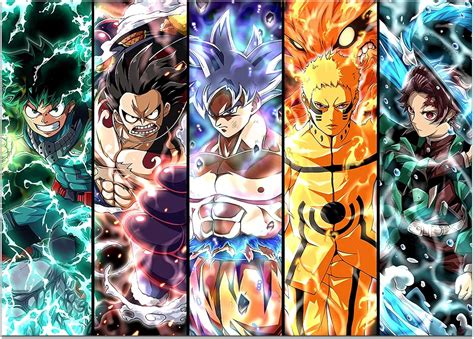 KAIWALK Japanese Anime Poster Luffy MHA Print on India | Ubuy