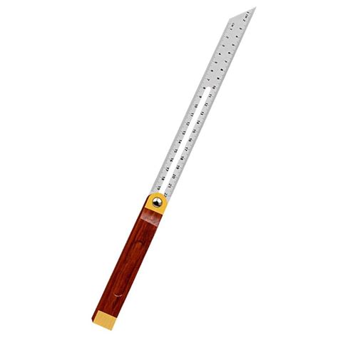 Angle Rulers Wooden Handle Level Measuring Tool Woodcraft Gauge Scale ...