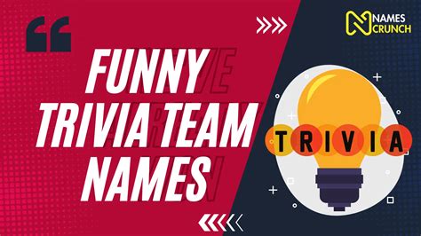 470+ Trivia Team Names [Funny & Clever Ideas] - Names Crunch