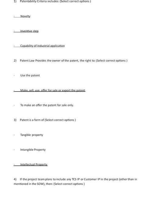 Basic ip awareness assessment tcs - Brainly.in