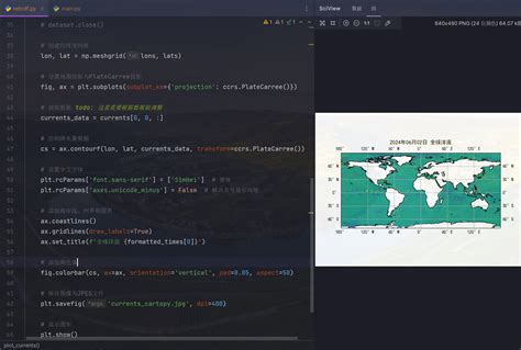 netCDF-4 Python 的图像结果