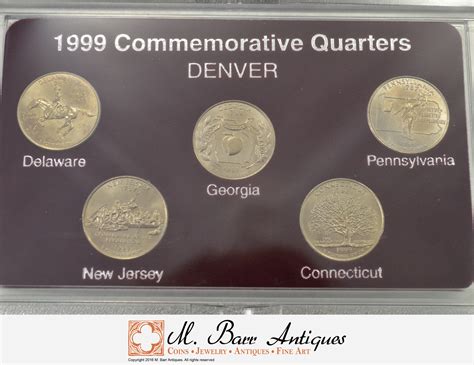 Historic Coin Collection - 50 States Commemorative Quarters 1999 Denver ...