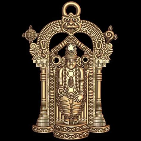 Balaji 3D Model STL File - Divine Pendant Representation