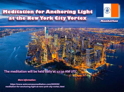 Meditation for Anchoring Light at the New York City Vortex, Reykjavík ...