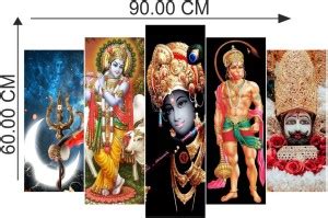 AK GRAPHICS 60 cm Multi types of gods wall sticker Self Adhesive ...