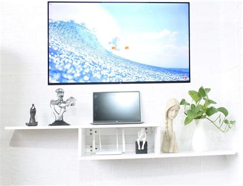 Buy Floating TV Shelf Entertainment Center Wall Mounted Media Console ...
