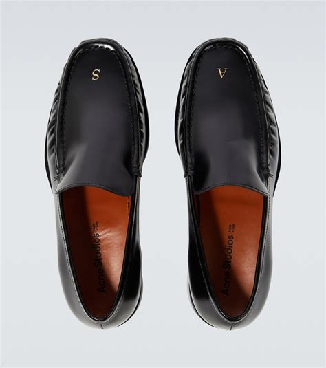 Acne Studios - Embellished leather loafers Acne Studios