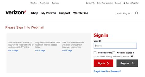 Image result for Verizon.com Email