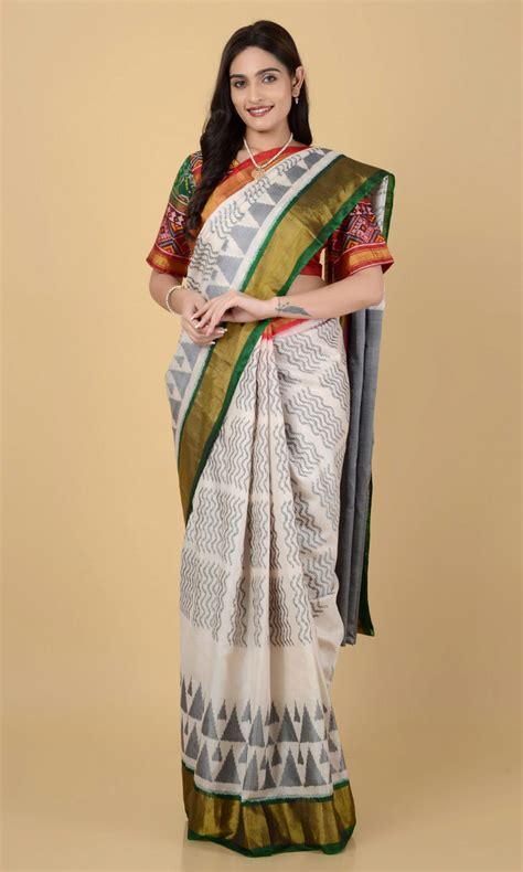 Rajkoti Patola Saree Tringle Laheriya – My Store