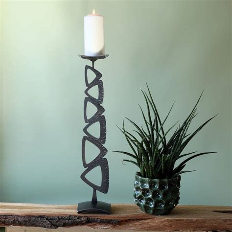 Tall Candlestick Retro Designs Metal Candle Holder By Coach House Forge