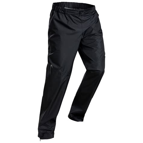 Men’s Hiking Rain Pants – MH 500 Black - Black‎ - Quechua - Decathlon
