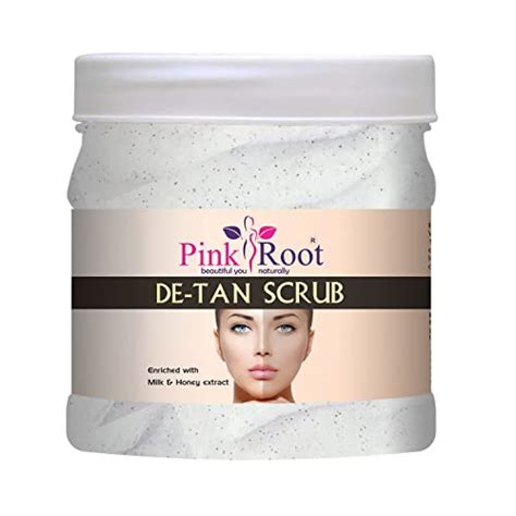 Pink Root DE-TAN Scrub Enriched with Milk & Honey extract 500gm - Price ...