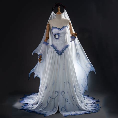 Corpse Bride Corpse Emily Bride Halloween Cosplay Costume B Edition – Winkcosplay