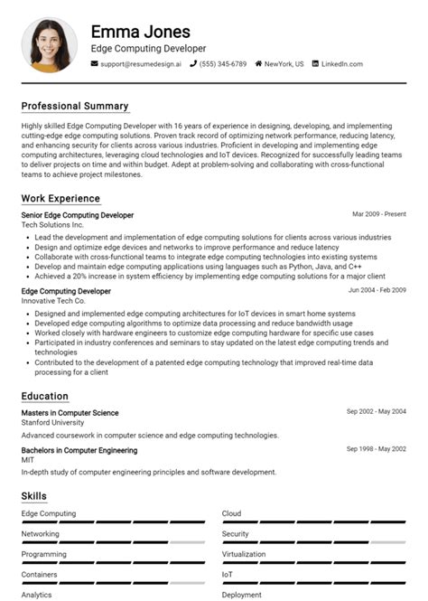 Image result for Software Developer Resume Example