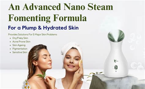 k-life Nano Ionic Facial Spa Vaporizer for Cold & Cough Sinus Steamer ...