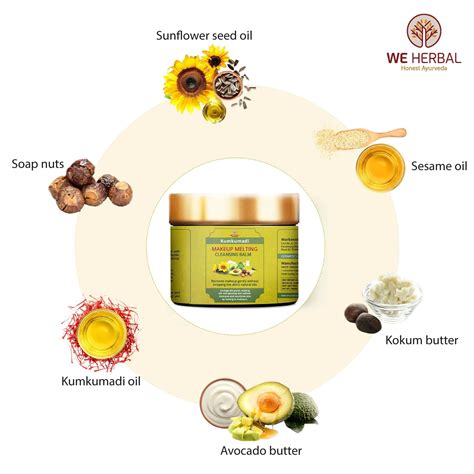 Kumkumadi Makeup Melting Cleansing Balm - We Herbal | Honest Ayurveda