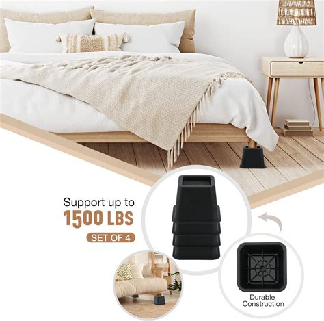 Buy Tuffen Heavy Duty Bed Risers, Elevation in Heights 3 Inch Furniture ...