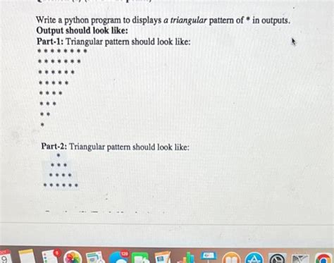 Image result for 10101010 Triangle Shaped Pattern Program in Python