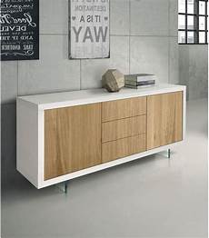 credenza bassa moderna credenza moderna bianco e rovere con piedi in vetro credenza bassa moderna credenza moderna bianco e rovere con piedi in vetro