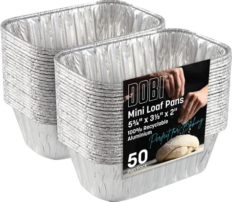Amazon.com: Spare Essentials Aluminum Pans - Mini Foil Loaf Pans (55 ...