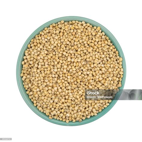 Whole Grain Sorghum Seeds In A Bowl On White Background Stock Photo ...