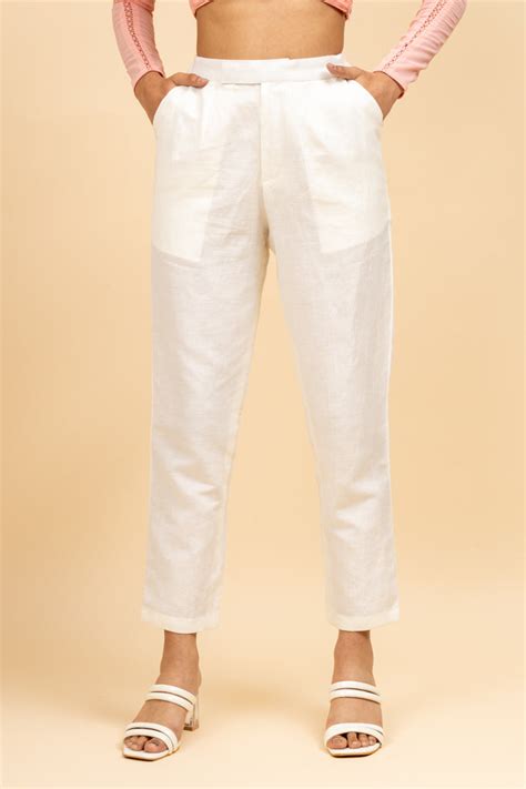 White Ankle Length Comfortable Pant – The Ambition Collective