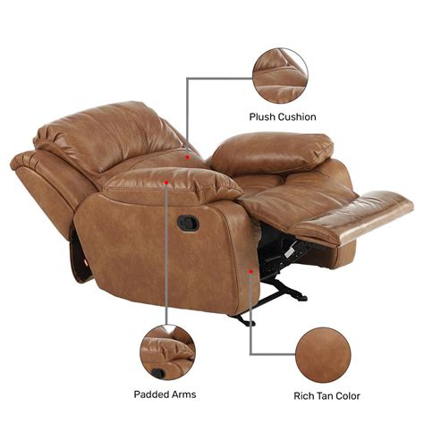 Buy Marco Brown Leatherette 1 Seater Recliner Sofa Online At Durian