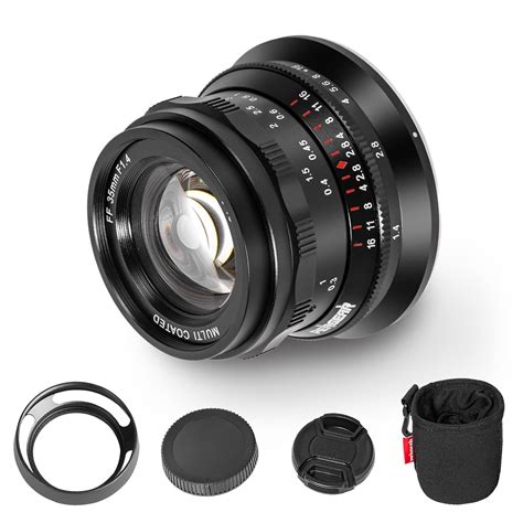 PERGEAR 35mm F1.4 Full-Frame Manual Focus Lens, Compatible with Full ...