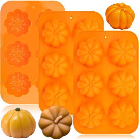 Amazon.com: Halloween Pumpkin Silicone Molds for Mousse Cake, 3D Baking ...