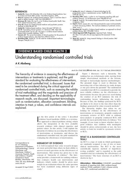 Understanding Randomised Controlled Trials 的图像结果