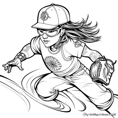 Softball Coloring Pages - Free & Printable!