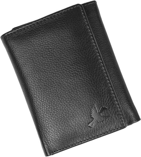 Buy Alpine Swiss Mens Leon Trifold Wallet RFID Safe Genuine Leather ...