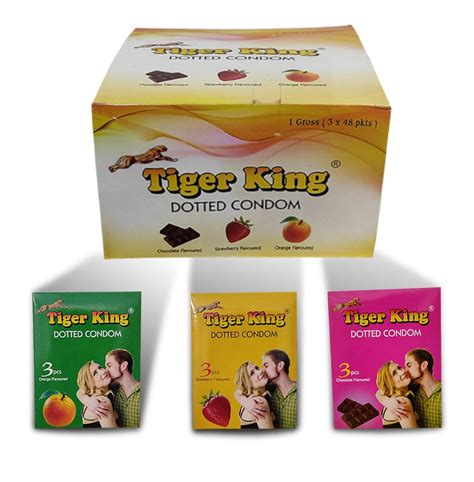 Buy TIGER KING REAL FEEL MULTIPLE FLAVOURS CONDOMS 48 PACK | AMRITVEDA ...