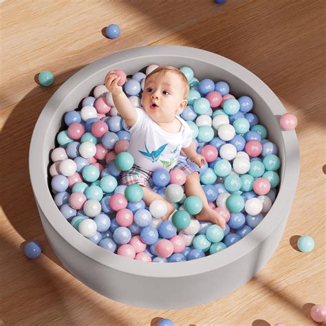 SUPFOO Foam Ball Pit for Toddlers,Comfort and Safety of Baby Ball Pit ...