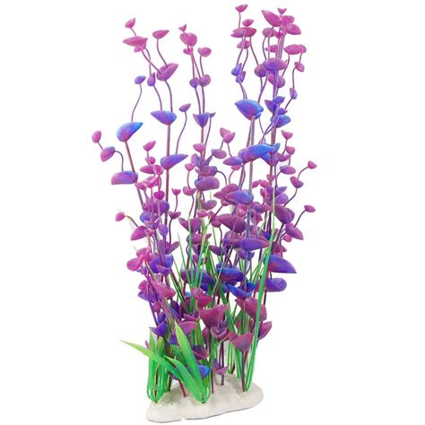 ELECTROPRIME Plastic Aquarium Landscaping Plant Decoration, Blue ...